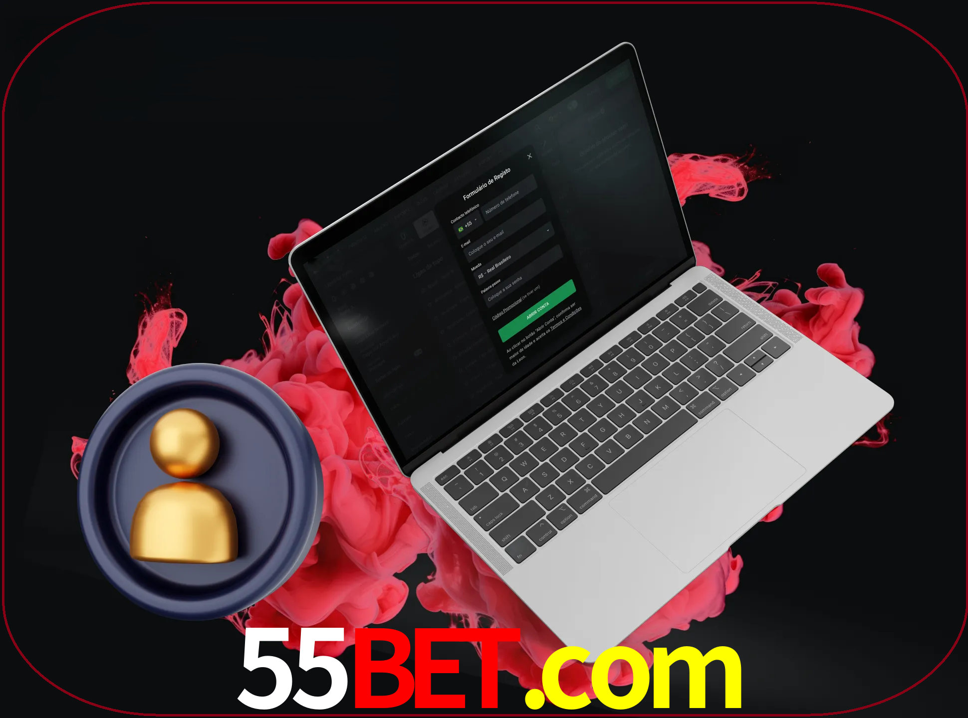 No cabeçalho do site 55bet, clique no botão que o levará a um formulário especial onde terá de introduzir as suas informações actuais.
