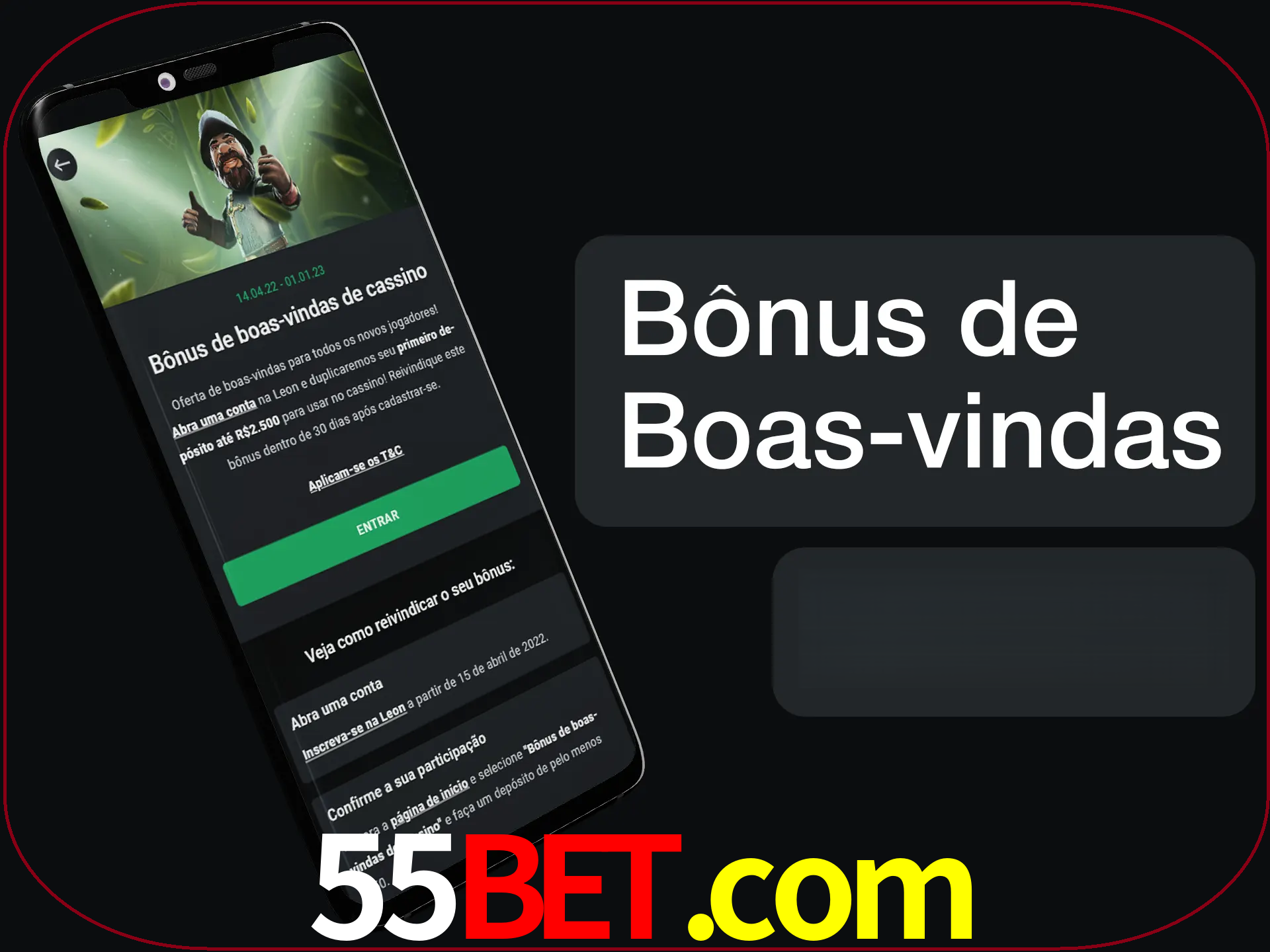 Não se esqueça de usar o bônus de boas-vindas.